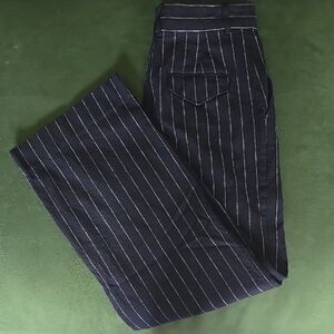 Banana Republic Factory Striped Wide Leg Dress Pants Sz 2